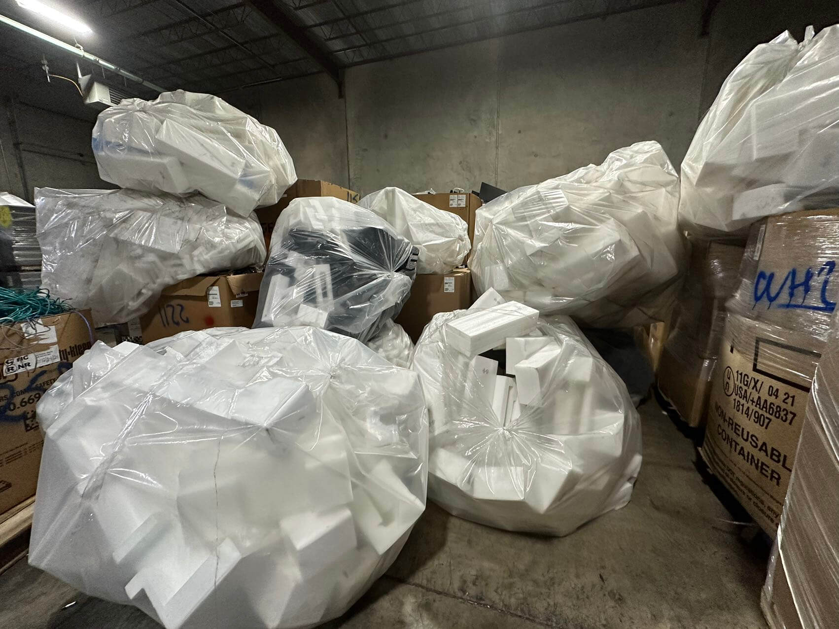 Recykling-styropianu